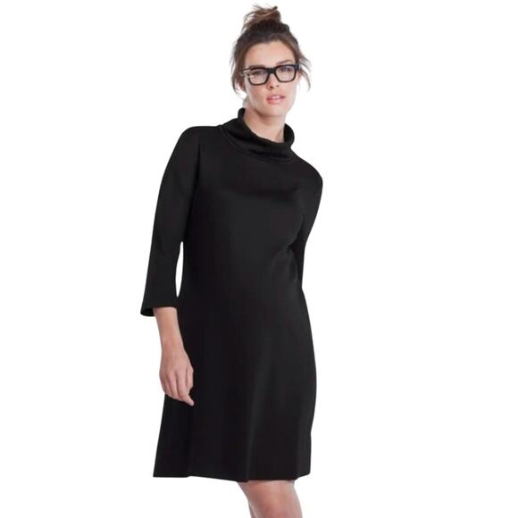 Isabella Oliver Maternity Tunic Dress Turtleneck Aubergine Purple Small A-line - Picture 11 of 15